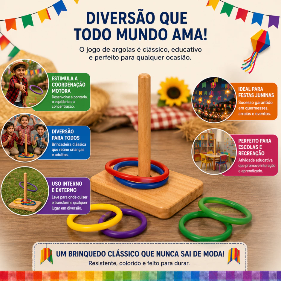 Brincadeiras de Festa Junina: 15 ideias fáceis para animar crianças, família e convidados br 11134207 820lr mo7jfnbt96v4d4