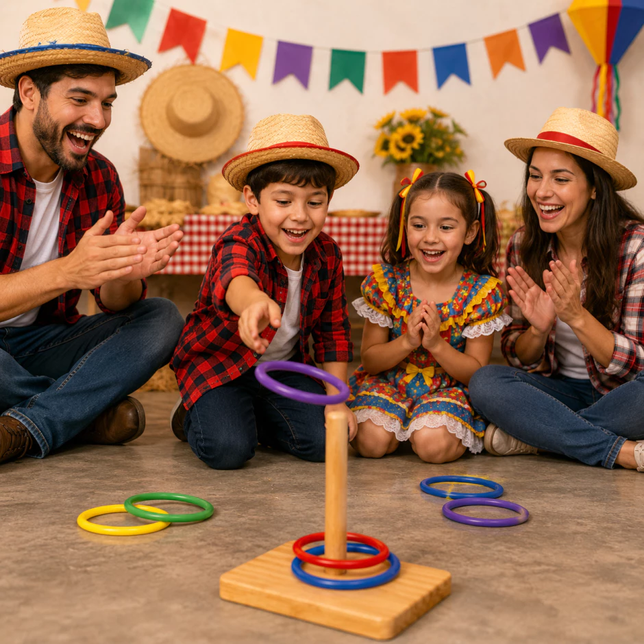 Brincadeiras de Festa Junina: 15 ideias fáceis para animar crianças, família e convidados br 11134207 820lw mo7jfnbt7sao4b